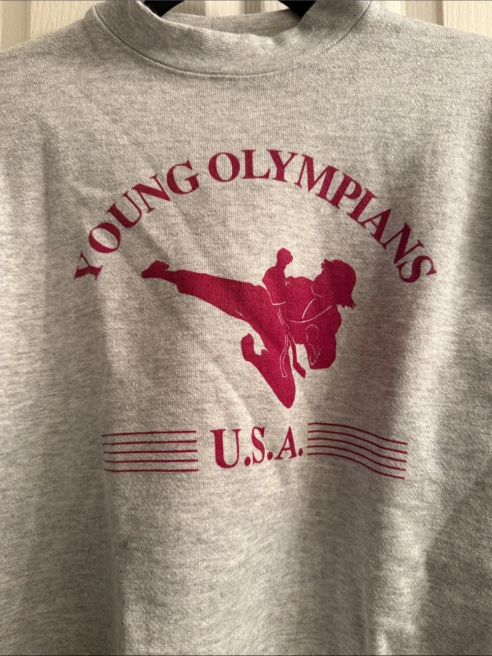 Vintage USA Grey Fleece Crewneck Sweatshirt